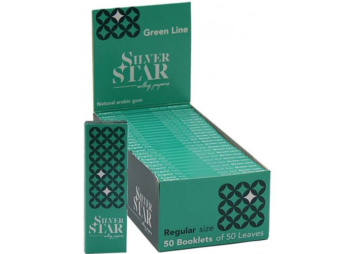 aderwe-500x700-1-4.jpg Бумага сигаретная SILVER STAR GREEN LINE 70мм/14гр — изображение 1
